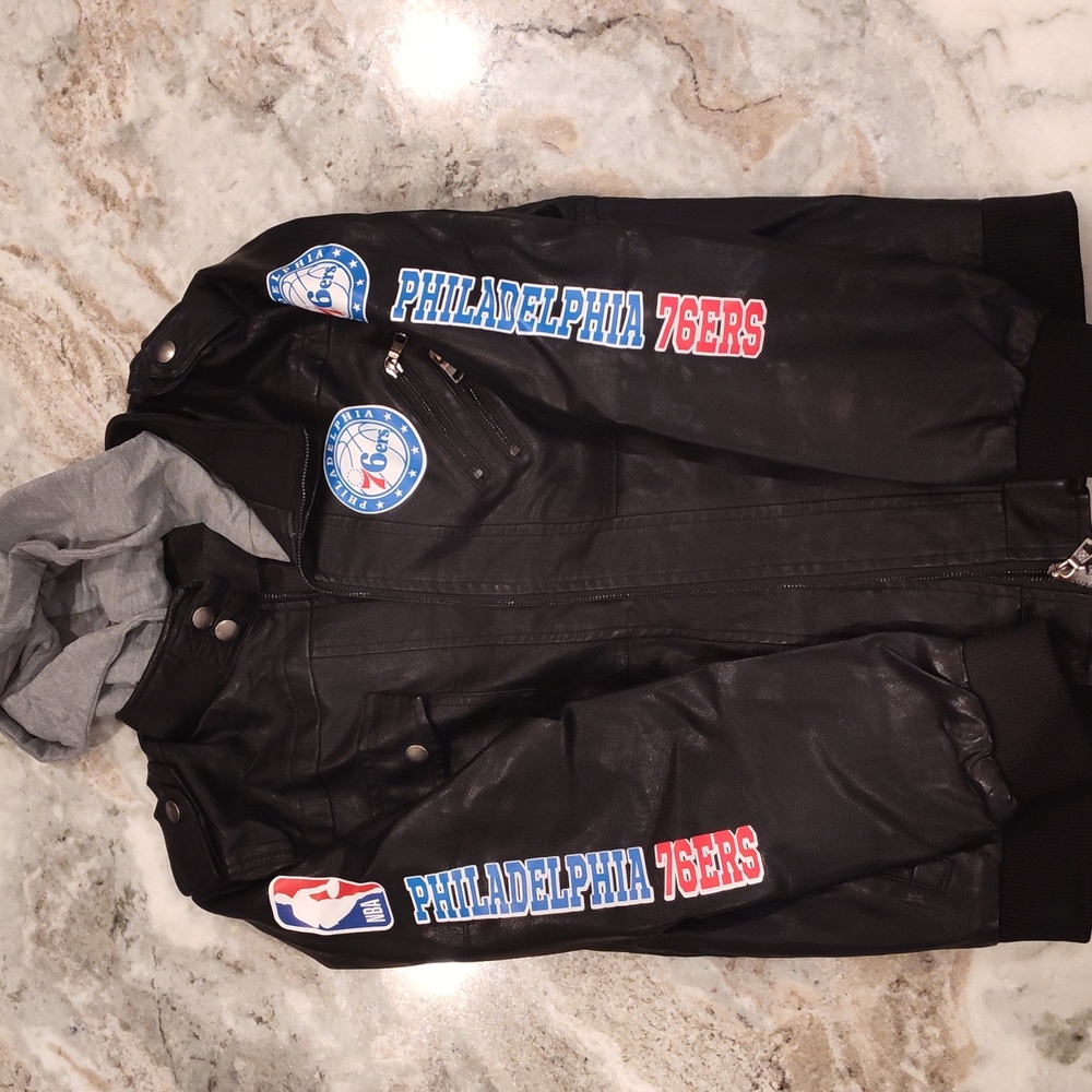76ers Women's Leather Jacket